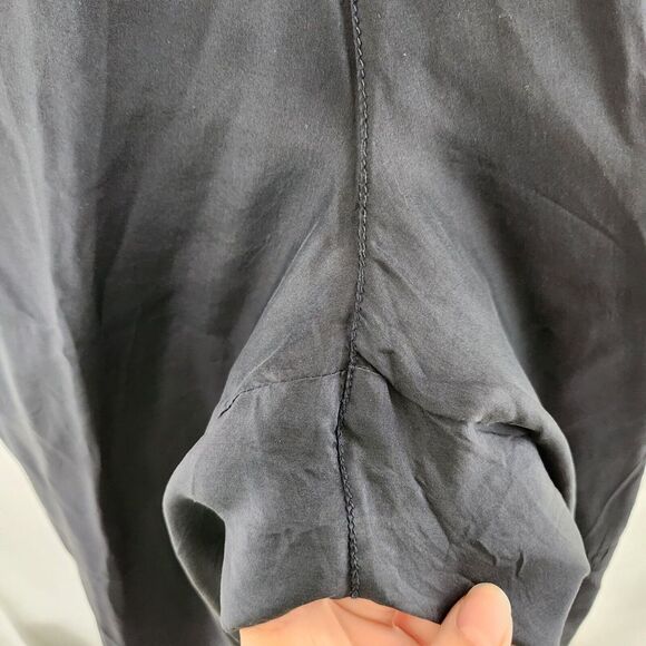 VINTAGE Details Sportswear 100% Silk Jacket Bomber Windbreaker Pant Set L Womens - Picture 16 of 16